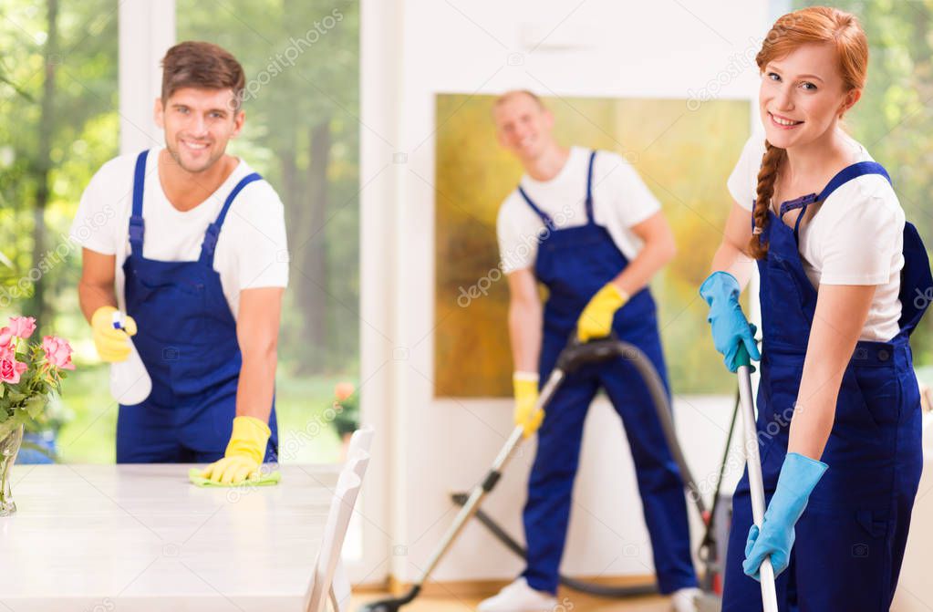 Cleaners with equipment