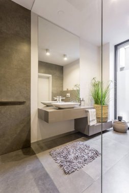 Banyo içi çok şık.