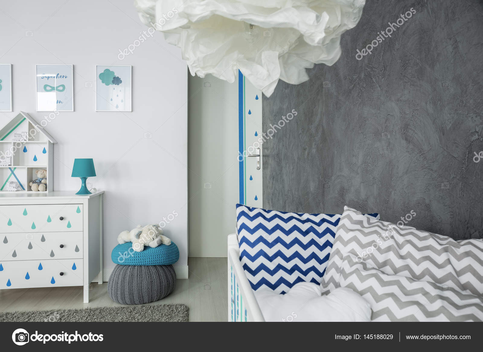 Child Room With Concrete Wall Stock Photo C Photographee Eu