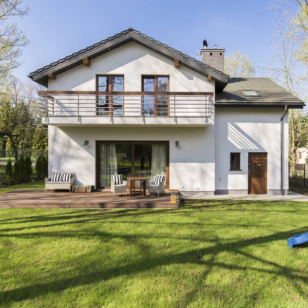 Backyard in modern house — Stock Photo, Image