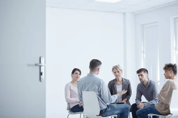 Terapia de grupo para TEPT — Fotografia de Stock