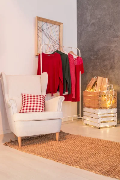 Room corner with armchair — Stock Photo, Image