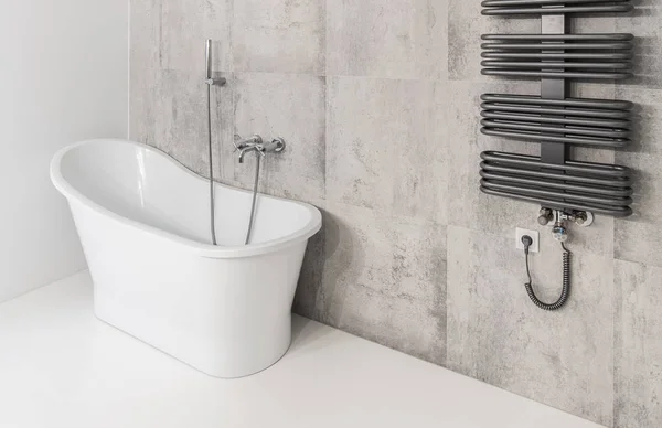 욕조와 럭셔리 욕실 인테리어 — 스톡 사진