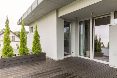 Lüks villa Teras fikir