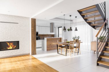 Modern lüks açık bir plan daire