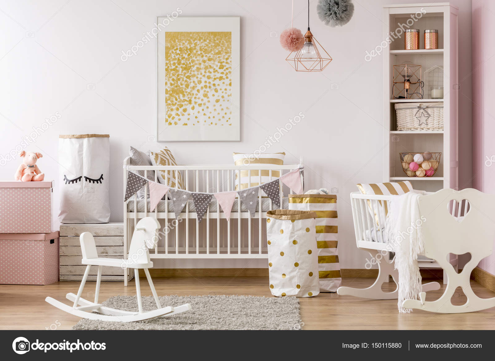 scandi baby room