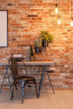 Sanayi tarzı ev ofis