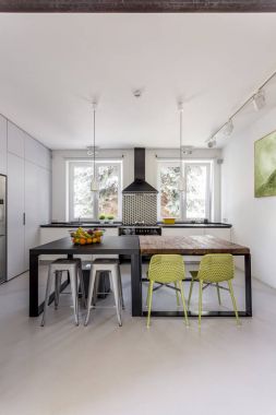 Çatı katı mutfak ilham verici