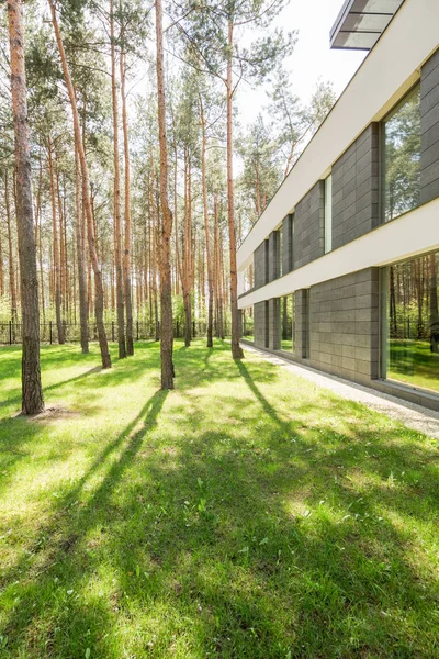 Nieuw huis omringd door bomen — Stockfoto