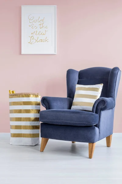Pink and blue lounge — Stock Photo, Image