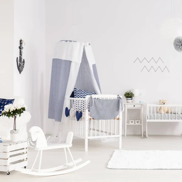 Baby room in marine style — Stok Foto