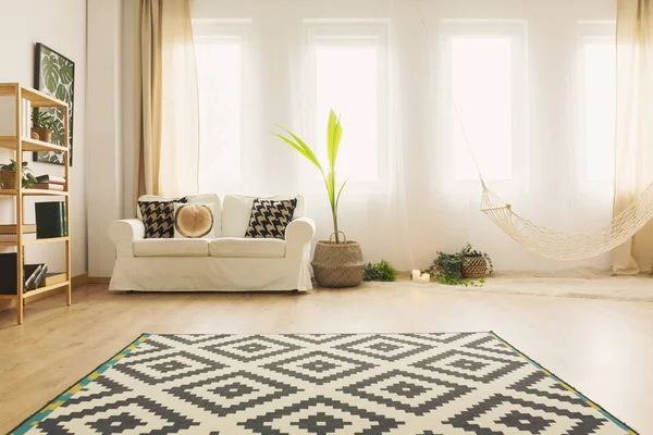 Sand living room with hammock