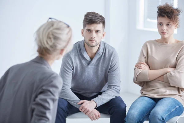 Äktenskap på en terapi — Stockfoto