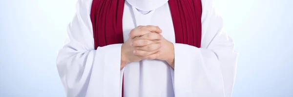 İsa beyaz elbise içinde — Stok fotoğraf
