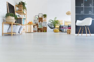 Sandık mobilyalar ile modern iç