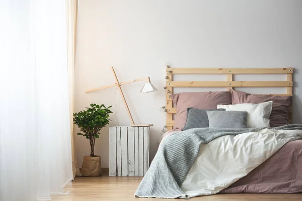 Eco style bedroom — Stock Photo, Image