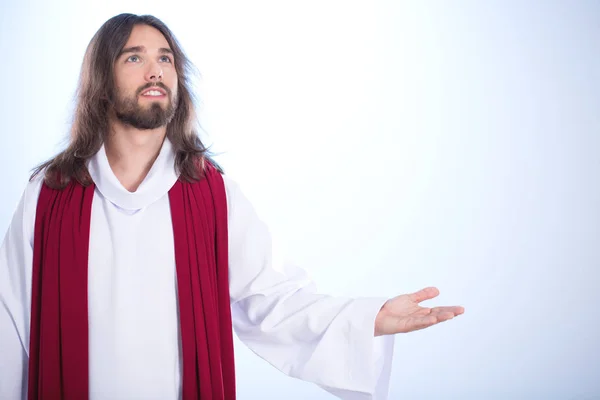 Christus zeggen een gebed — Stockfoto