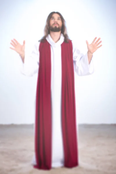 Jesus with hands up — Stock Photo, Image