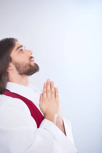 Gesù Cristo alzando lo sguardo — Foto Stock