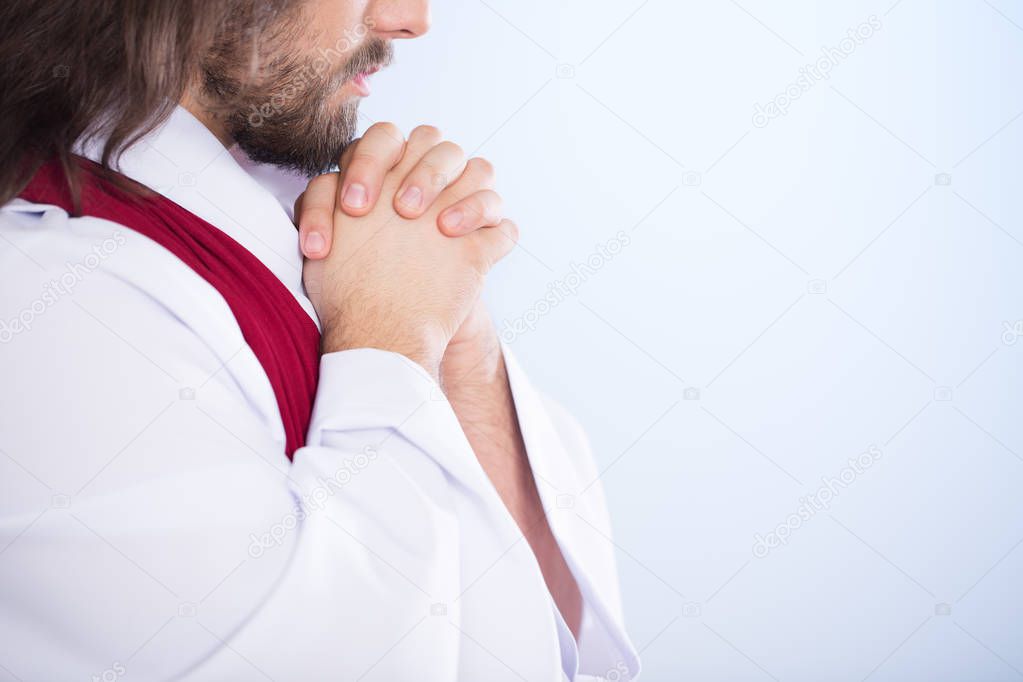 Lord praying alone