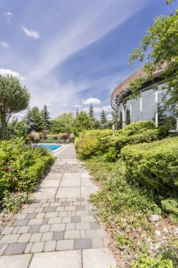 Bir villa Bahçe dış görünümü