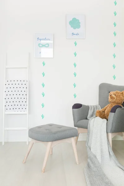 婴儿室仙人掌墙贴花 — 图库照片