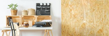Osb duvar ile çalışma alanı