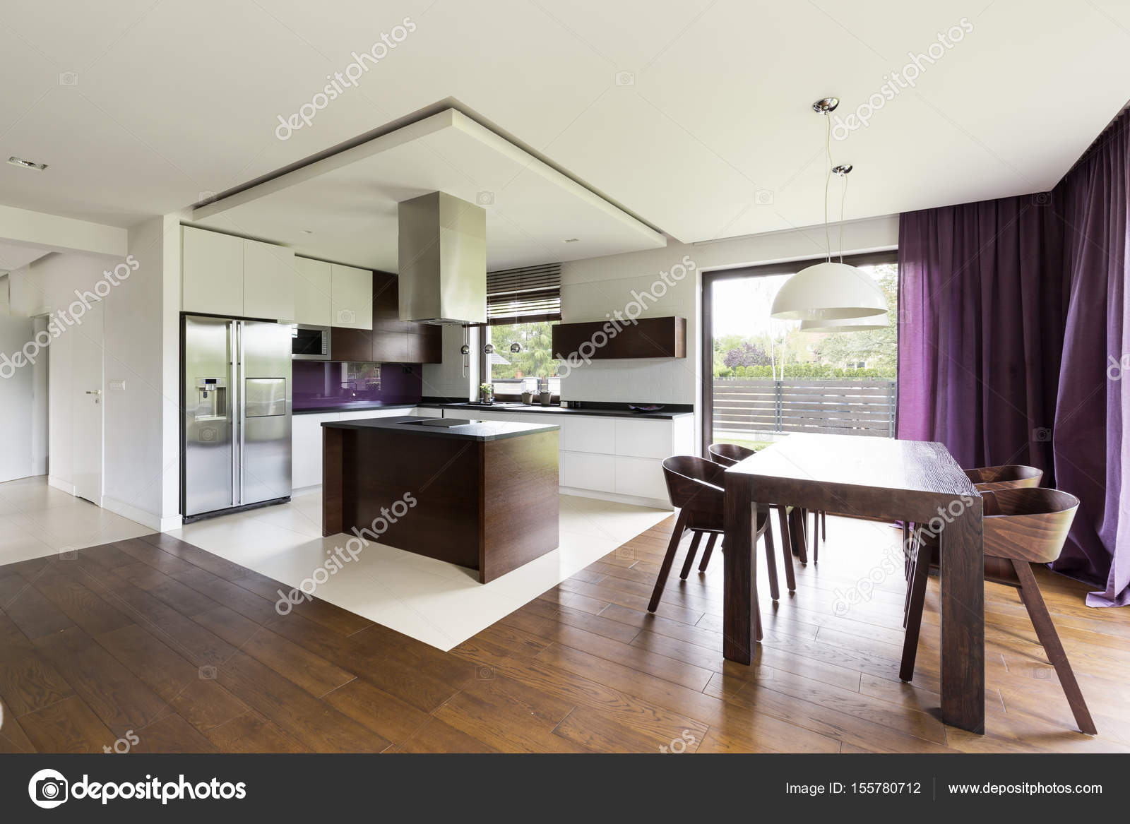 Moderne Kuche Mit Kochinsel Holz Caseconrad Com