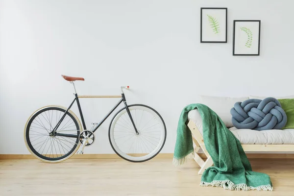 Bike in stylish apartment