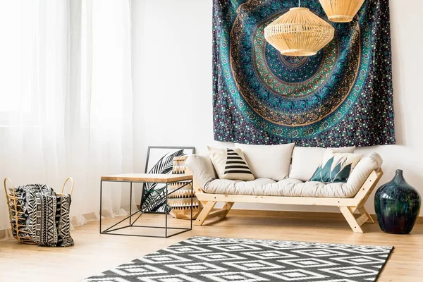 Etnik oturma odası dekor