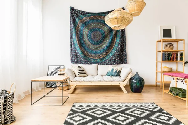 Tvůrčí obývací pokoj design — Stock fotografie