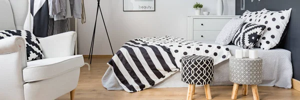 Kamar tidur fungsional modern — Stok Foto