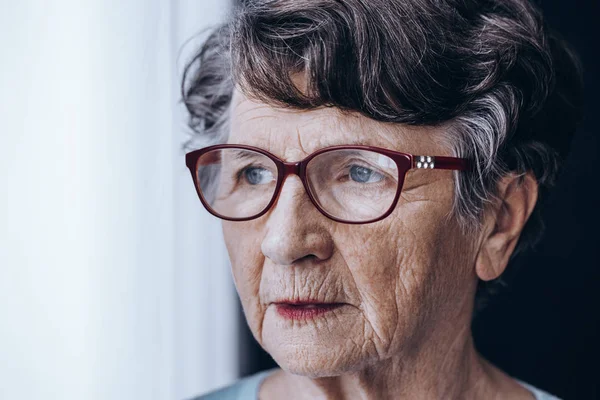 Sad older lady — Stock Photo, Image