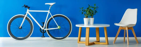 Blanco elegante bicicleta — Foto de Stock
