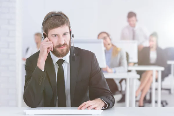 Busy office worker — Stock Photo, Image