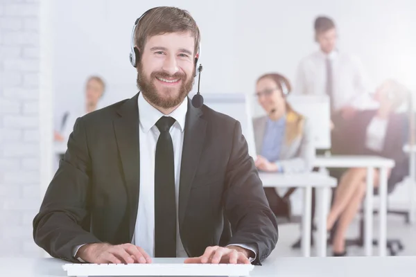 Call center office — Stock Photo, Image