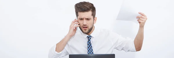 Businessman at work — Stock Photo, Image