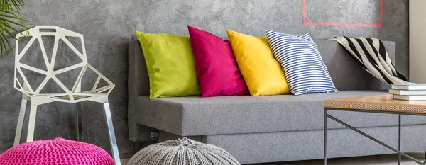 Sofa with pillows — Stock Photo, Image