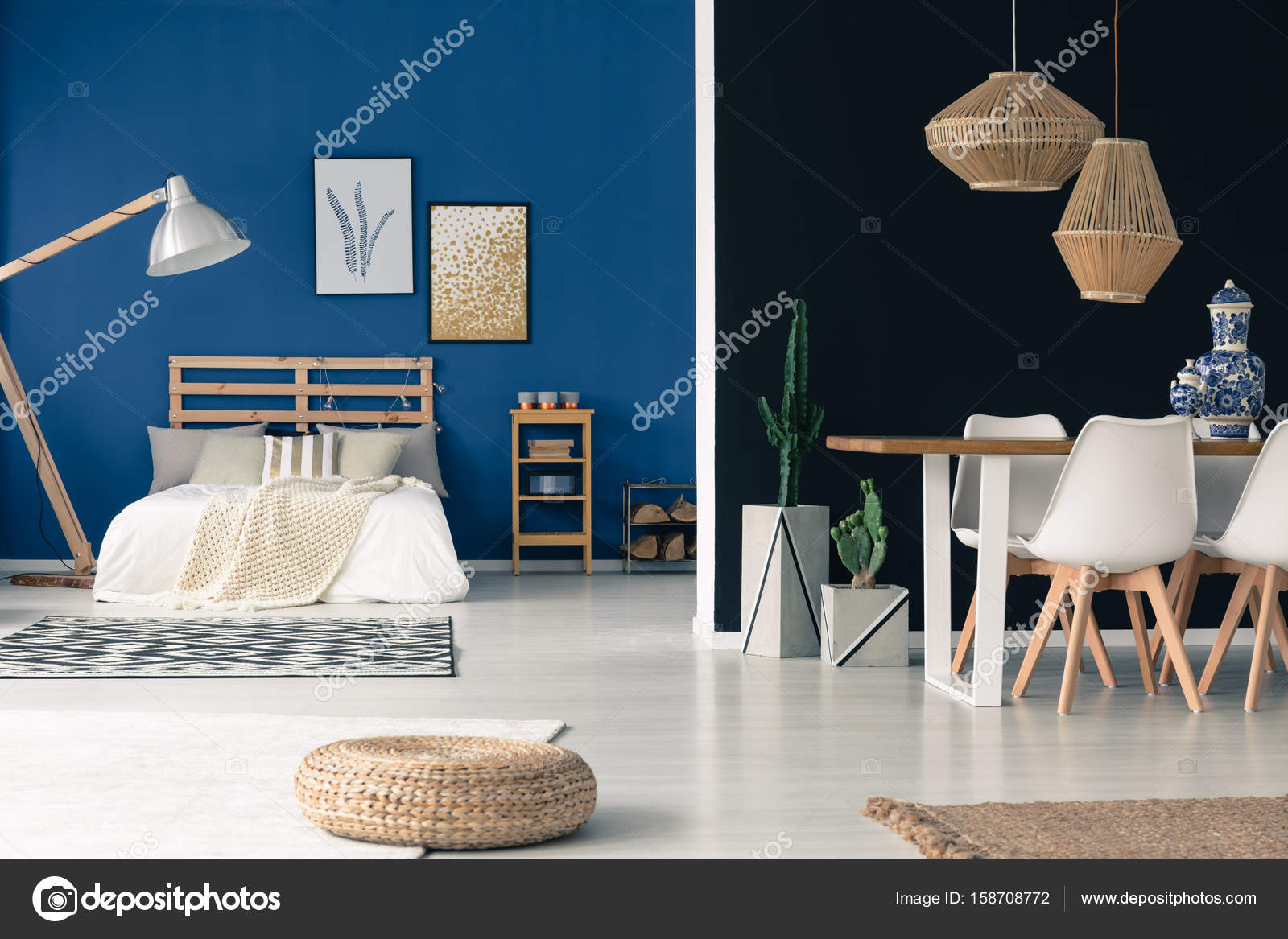 Cozy Blue Studio Stock Photo C Photographee Eu 158708772