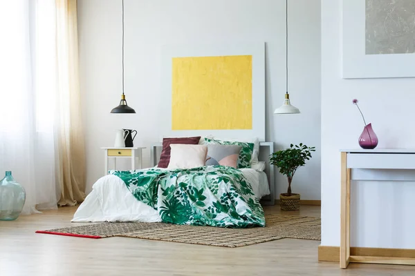 삽화와 넓은 침실 — 스톡 사진
