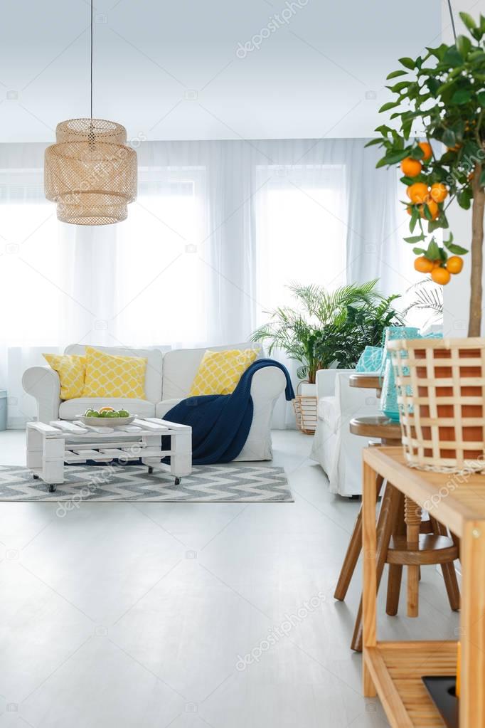 View of living room in apartment