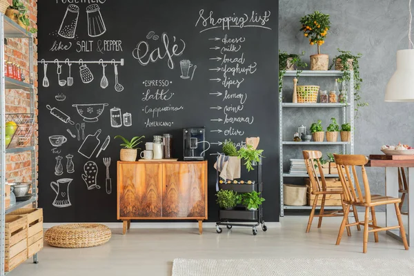 Chalkboard with drawings — Stock Photo, Image