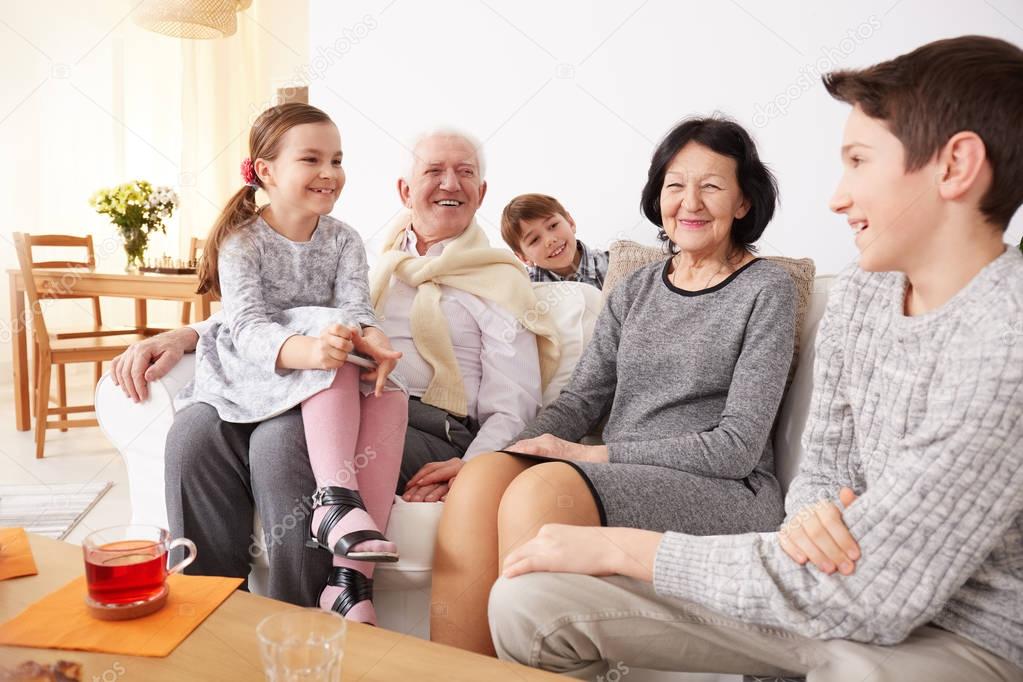 Grandparents spending time with grandkids