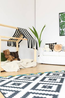 Siyah, beyaz ve yeşil tasarım