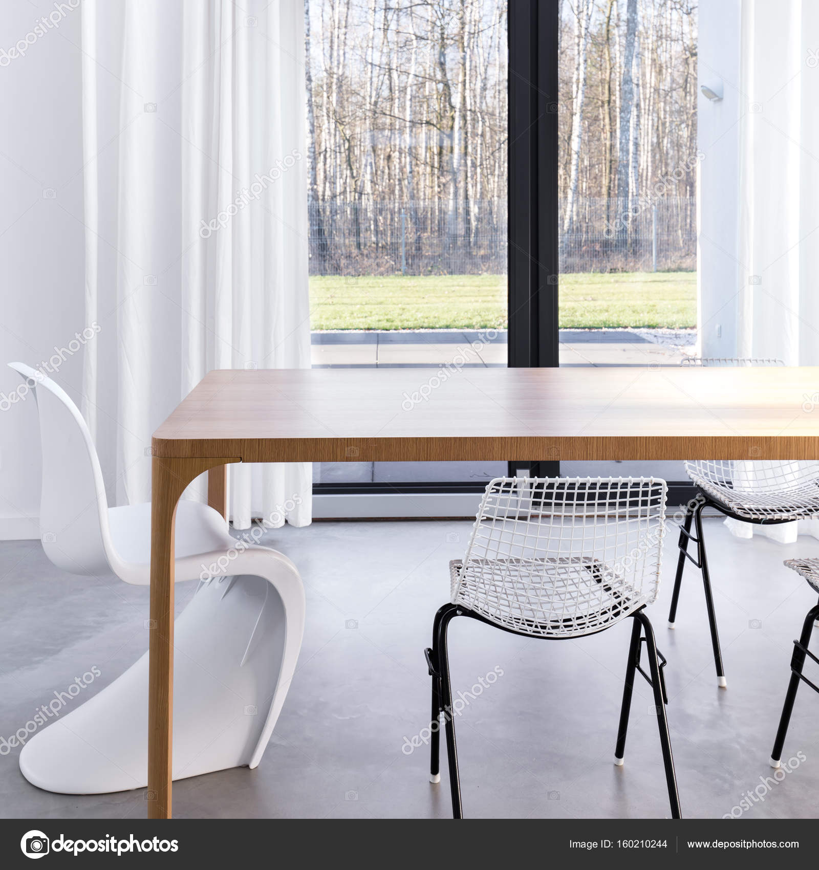 Scandinavian Style Dining Room Stock, Scandinavian Design Dining Room Chairs