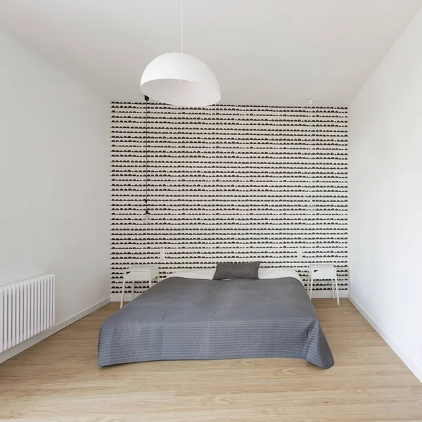 Minimalist tarzı modern yatak odası — Stok fotoğraf