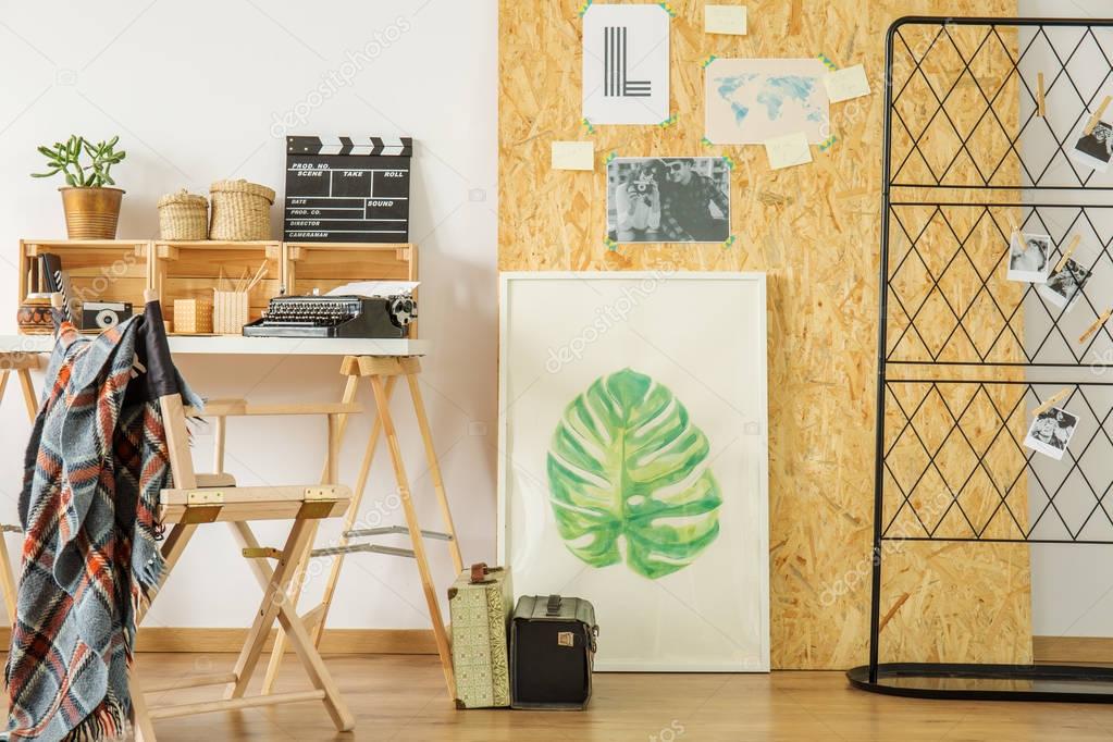 Bright eco style workspace