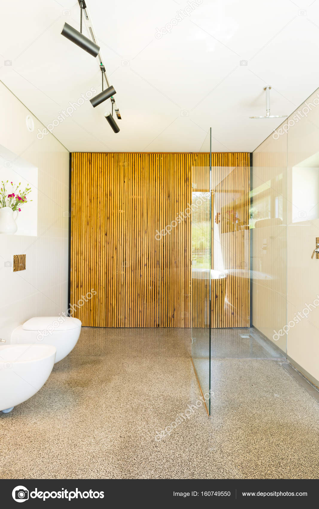 Decoración sencilla, cuarto de baño contemporáneo — Fotos de Stock ... Decoración sencilla, cuarto de baño contemporáneo — Fotos de Stock ...