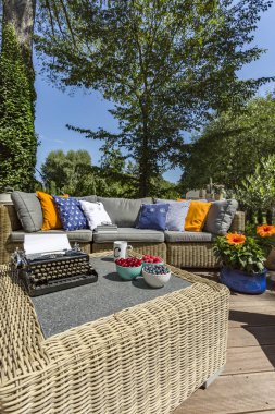 Ev Teras güneşli gün