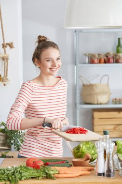 doğranmış kırmızı biber